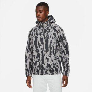 NIKE Summit White & Gray Repel Camo Golf Anorak In Dust Hoodie Mens Size XS